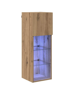 Mobile TV da Parete Rovere artigianale 30,5 x 30 x 90 cm 2