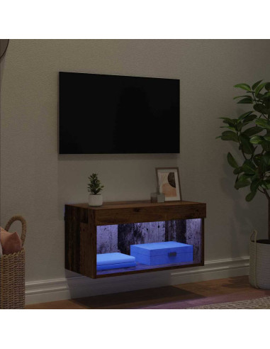 Set mobile TV con led Legno vecchio Legno multistrato