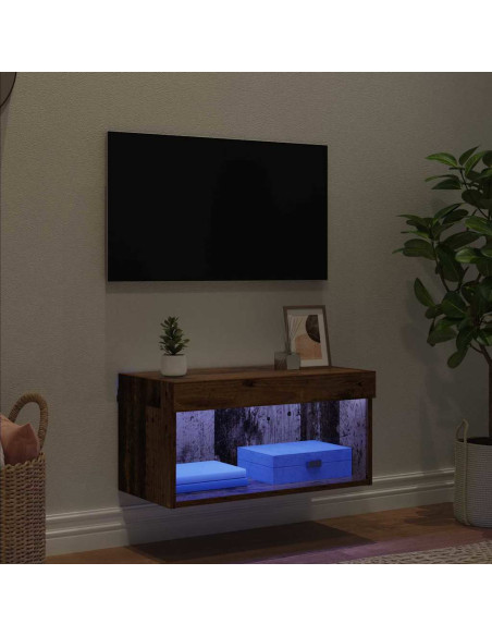 Set mobile TV con led Legno vecchio Legno multistrato