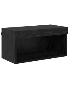 Set mobile TV con led Rovere Nero Legno multistrato 2