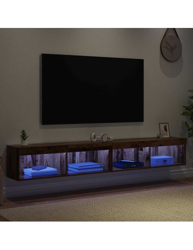 Set mobile TV con led Legno vecchio Legno multistrato