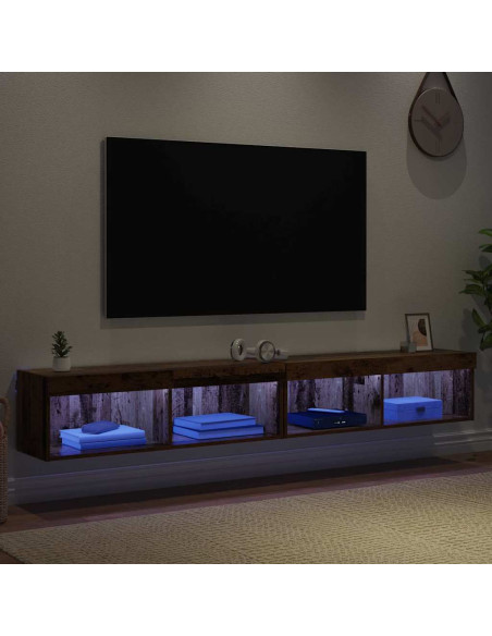 Set mobile TV con led Legno vecchio Legno multistrato