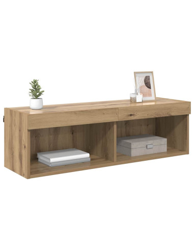 Mobile TV da parete Panama Rovere artigianale 100 x 30 x 30 cm