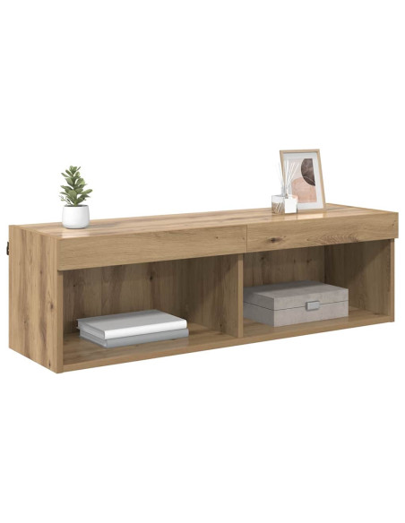 Mobile TV da parete Panama Rovere artigianale 100 x 30 x 30 cm