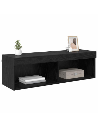 Mobile TV da parete Panama Rovere Nero 100 x 30 x 30 cm