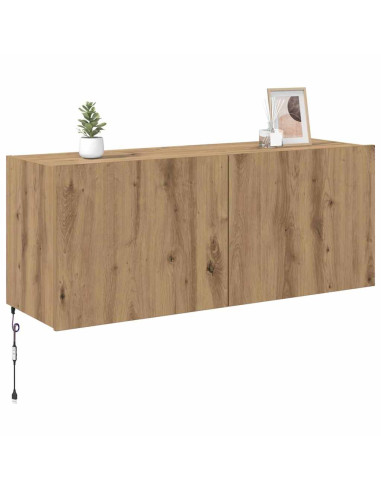 Mobile TV da parete Rovere artigianale 100 x 35 x 41 cm