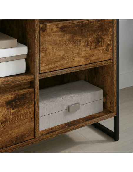 Mobile TV Quercia Fumosa 100 x 36 x 49,5 cm Legno multistrato