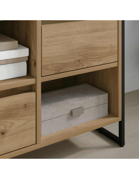 Mobile TV con cassetto Rovere Artigianale 100 x 36 x 49,5 cm