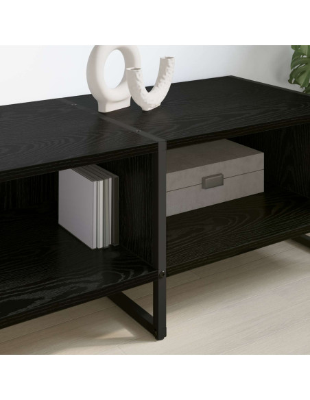 Mobile TV Rovere Nero 170,5 x 36 x 30,5 cm Legno multistrato