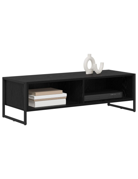 Mobile TV Rovere Nero 100 x 36.5 x 30.5 cm Legno multistrato