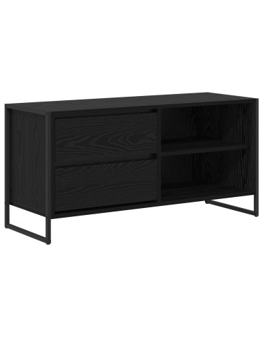 Mobile TV Rovere Nero 100 x 36 x 49,5 cm Legno multistrato