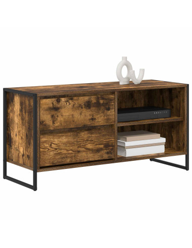 Mobile TV Quercia Fumosa 100 x 36 x 49,5 cm Legno multistrato
