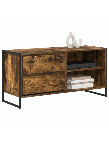 Mobile TV Quercia Fumosa 100 x 36 x 49,5 cm Legno multistrato