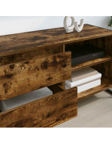 Mobile TV Quercia Fumosa 100 x 36 x 49,5 cm Legno multistrato