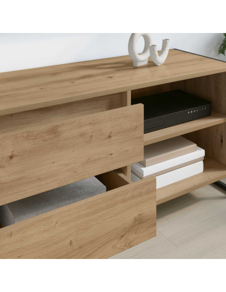 Mobile TV con cassetto Rovere Artigianale 100 x 36 x 49,5 cm