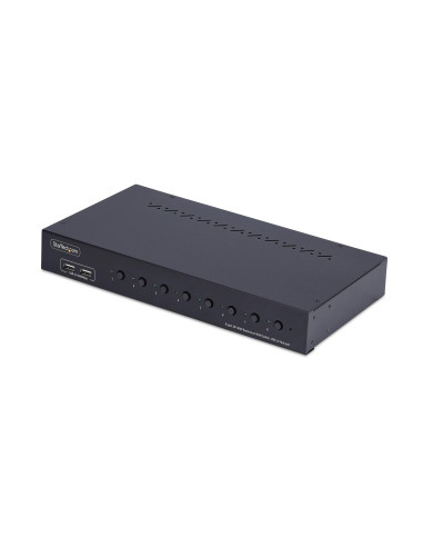 StarTech.com KVM Switch DisplayPort a 8 Porte con Kit Rack da 1U, 4K DP 1.2, hub USB a 4 Porte, Commutazione con Tasti a Scelta 