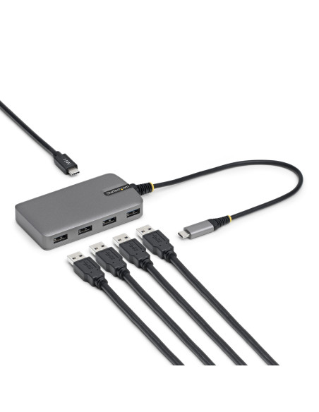 StarTech.com 5G4AC-USB-C-HUB hub di interfaccia USB 3.2 Gen 1 (3.1 Gen 1) Type-C 5000 Mbit/s Grigio