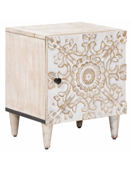 Armadio da Notte Bianco 40 x 33,5 x 46 cm