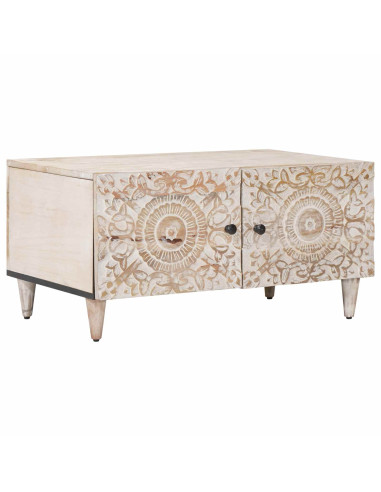 Tavolino da salotto Bianco 80 x 50 x 40 cm