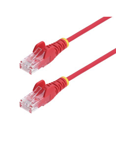 StarTech.com Cavo Ethernet CAT6 Rosso da 50cm Patch UTP con Plug RJ45 Antigroviglio e Rilievi di Trazione, Cavo Lan Slim in Rame