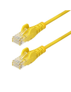 StarTech.com Cavo Ethernet CAT6 Giallo da 2,5m Patch UTP con Plug RJ45 Antigroviglio e Rilievi di Trazione, Cavo Lan Slim in Ram 2