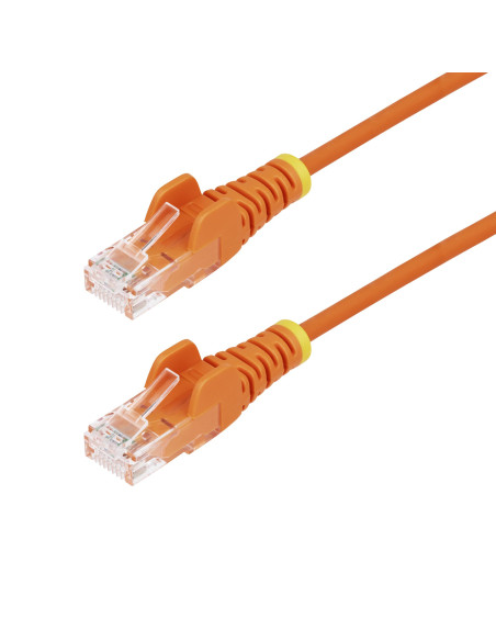StarTech.com Cavo Ethernet CAT6 Arancionene da 3m Patch UTP con Plug RJ45 Antigroviglio e Rilievi di Trazione, Cavo Lan Slim in 