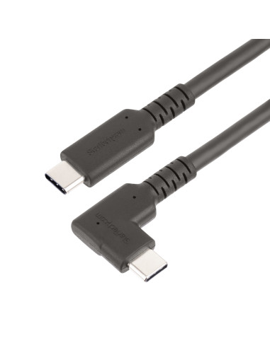 StarTech.com Cavo USB-C angolare robusto da 2 m, USB 3.2 Gen 1 (5 Gbps), cavo di trasferimento dati USB type-C ad angolo retto, 