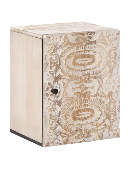 Mobile Appeso da Bagno con porta Bianco 38 x 33,5 x 48 cm