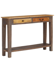 Tavolino da Salotto in Legno Massello Vintage 118x30x80 cm