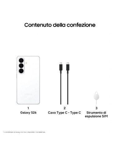 GALAXY S26 12+256GB WHITE