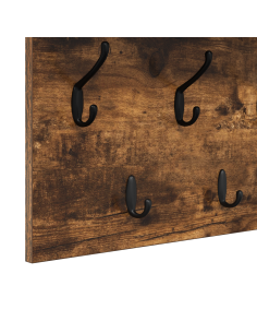 Appendiabiti a muro Rovere fumé 100 x 40 x 12 cm