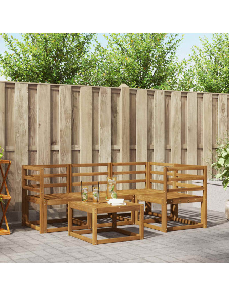 Set di divani da esterno 5 pcs Naturale