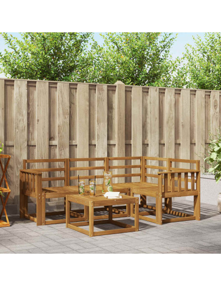 Set di divani da esterno 5 pcs Naturale