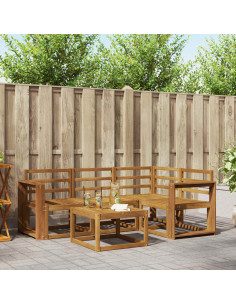 Set di divani da esterno 5 pcs Naturale