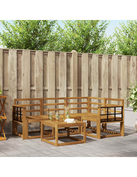 Set di divani da esterno 5 pcs Naturale