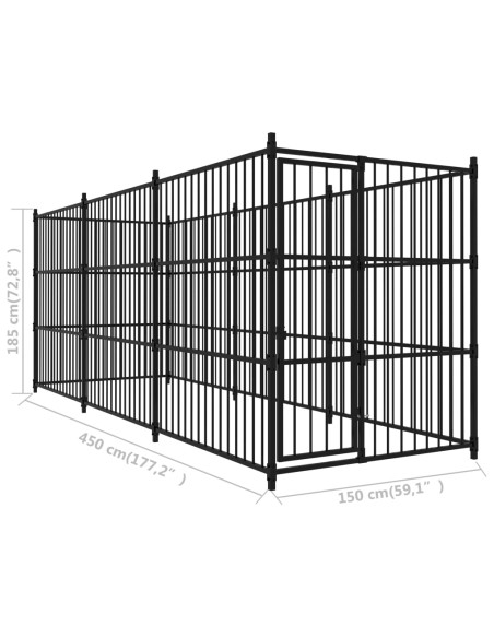 Canile da Esterno 450x150x185 cm