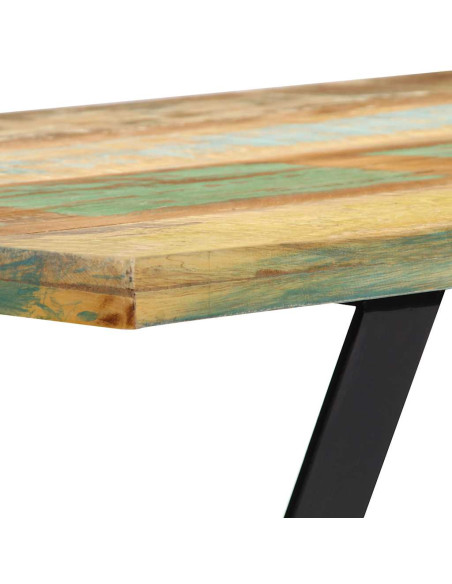 Tavolo da Pranzo 120x60x76 cm in Legno Massello di Recupero