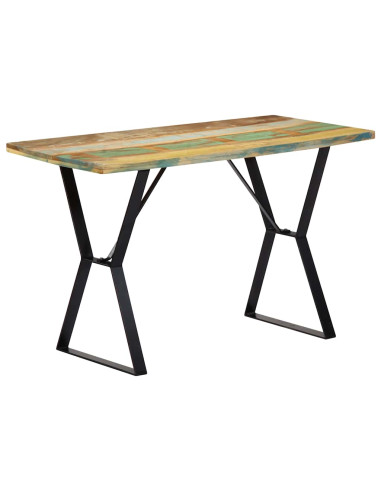 Tavolo da Pranzo 120x60x76 cm in Legno Massello di Recupero