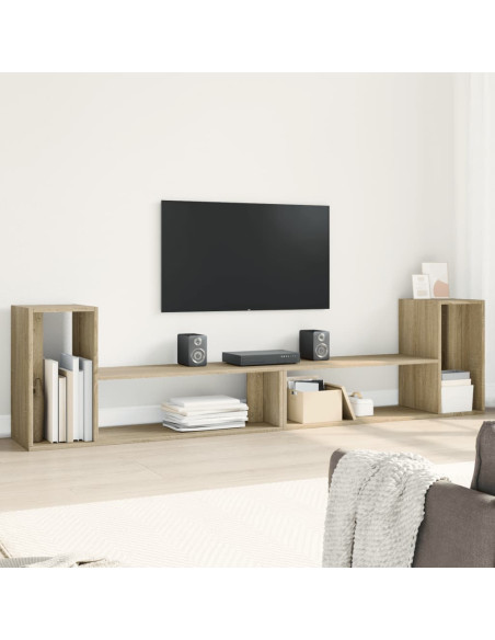 Mobili TV 2 pz Rovere Sonoma 100x30x50 cm in Legno Multistrato