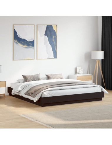 Giroletto Nero 180x200 cm in Legno Multistrato