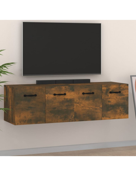 Mobili Parete 2 pz Rovere Fumo 80x35x36,5 cm Legno Multistrato