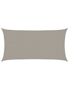 Vela Parasole 160 g/m² Rettangolare Grigio Chiaro 4x7 m in HDPE
