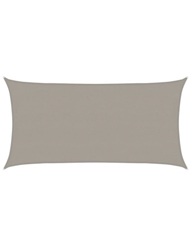 Vela Parasole 160 g/m² Rettangolare Grigio Chiaro 4x7 m in HDPE