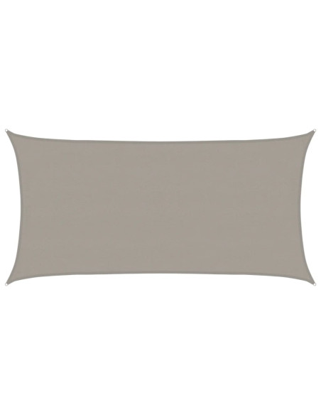 Vela Parasole 160 g/m² Rettangolare Grigio Chiaro 4x7 m in HDPE