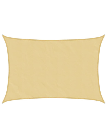 Vela Parasole Sabbia 6x5 m 100% Poliestere Oxford