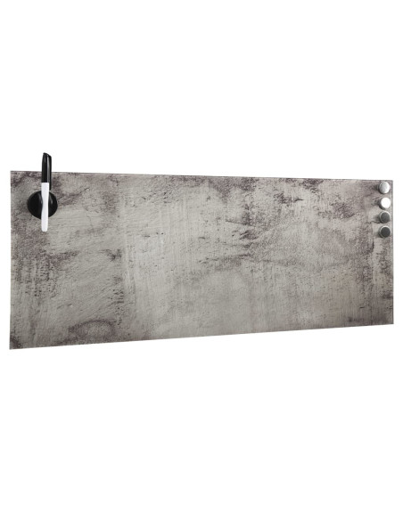 Lavagna Magnetica a Parete in Vetro 60x20 cm