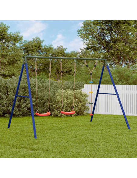 Set Gioco da Esterno con Altalene e Altalena a Disco