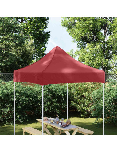 Tetto per Tendone per Feste 2x2 m Rosso Borgogna 270 g/m²