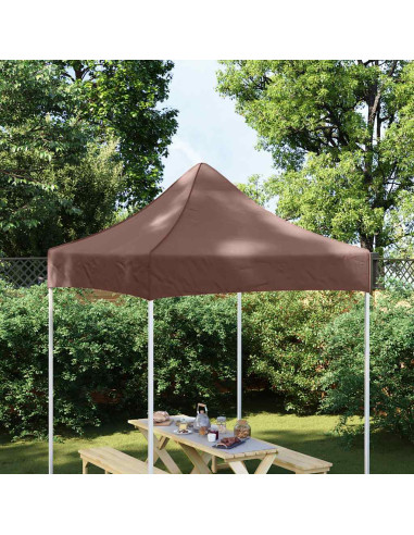 Tetto per Tendone per Feste 2x2 m Marrone 270 g/m²