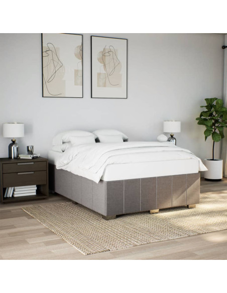 Giroletto senza Materasso Tortora 140x190 cm in Tessuto